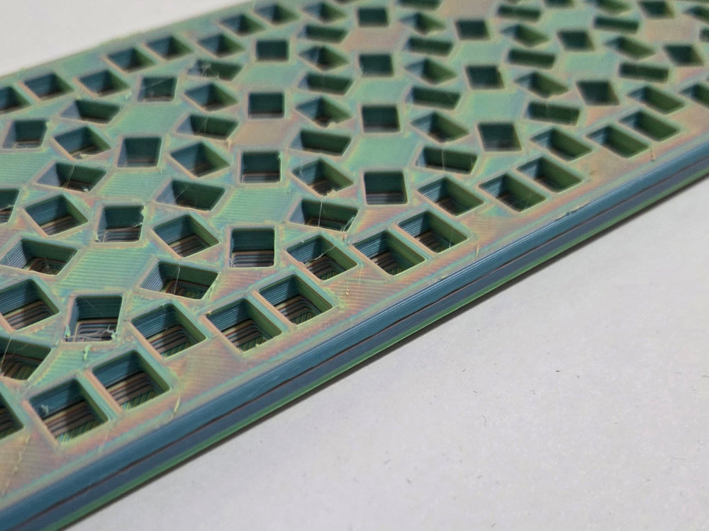 Kandi Planner X-Base Stitch | Pre-Made & Ready to Ship | 2X's Tall | Color: Muddled Green Rainbow