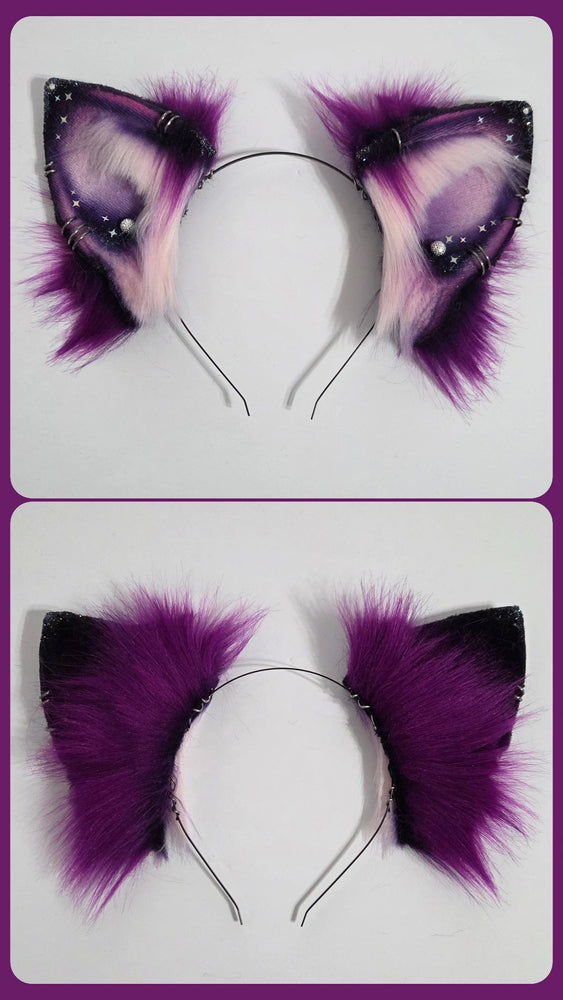 Ears - Purple/Black Hyena