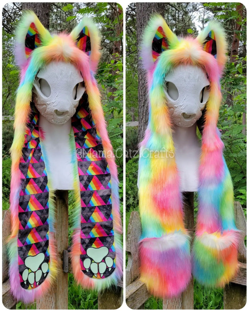 SAMPLE HOOD "Prismatic Fox" Full Hood, Available 6/24/22, 10am PST!