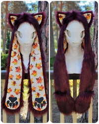 "Maple Shade Kitten" Full Hood, Size SMALL, Available 10/4/22, 4pm PST!