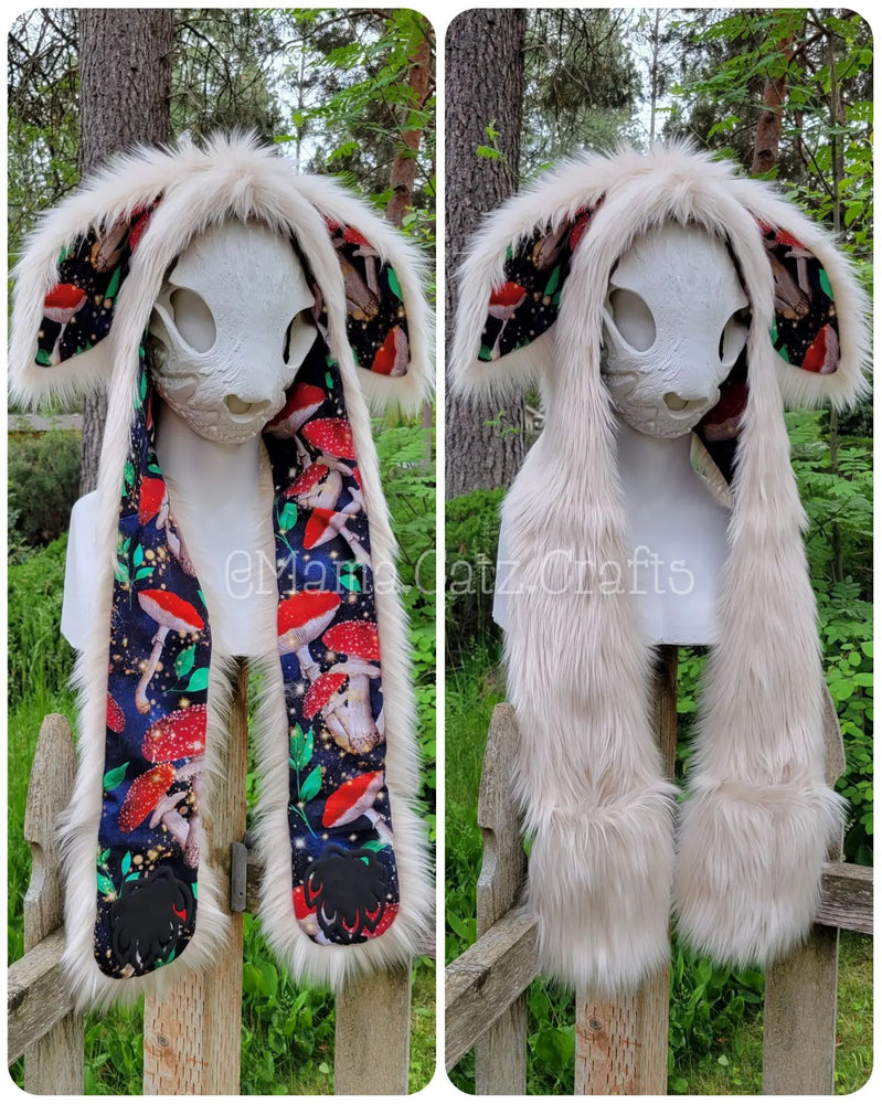 "Mushroom Bunny" Full Hood, Available 6/10/22, 10am PST!