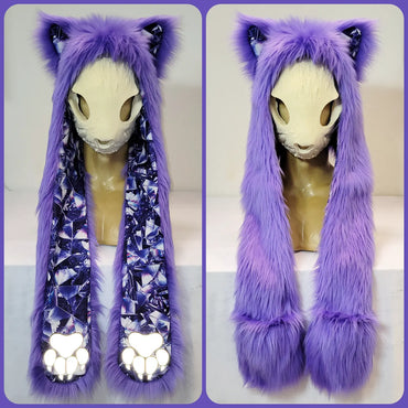 "Fractal Foxes" Full Hood, Available 4/25/22, 7pm PST!