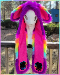 Rainbow Rabbit Full Hoods