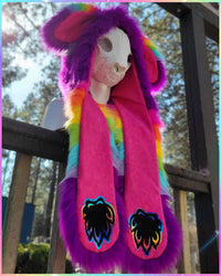 Rainbow Rabbit Full Hoods