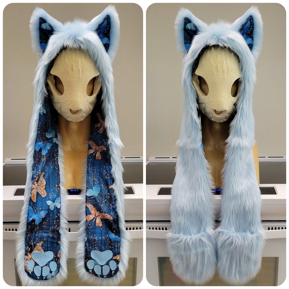 "Butterfly Blue Dream Wolf" Full Hood! Available TODAY, 3/1/22