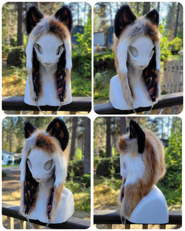 "Feather Fox" Half Hoods, Sizes SMALL & LARGE, Available 9/19/22, 4pm PST!